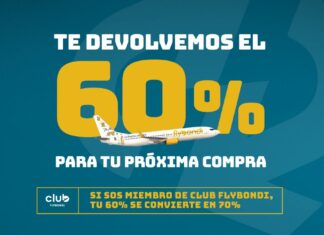 Flybondi extiende su promo “Todo lo que das, vuelve”