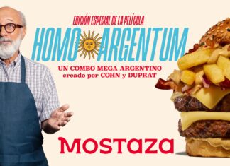 Mostaza llega a la alfombra roja de la mano de Guillermo Francella