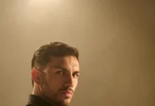 Leandro Paredes en una colaboración exclusiva para Giorgio Armani