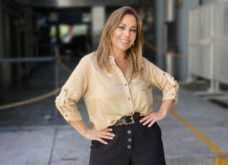 Pia Shaw se suma al programa de Gustavo López en el radio truck de FM Amor en el Aire 105.9 en Mar del Plata