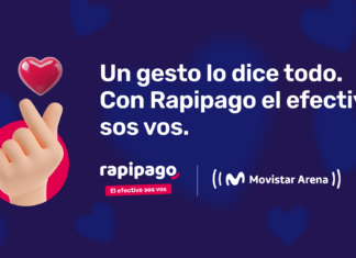 Rapipago renueva su alianza con Movistar Arena y presenta una acción especial por el Día de los Enamorados