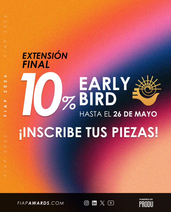 Extensión Final Early Bird FIAP 2026 hasta el 26 de mayo