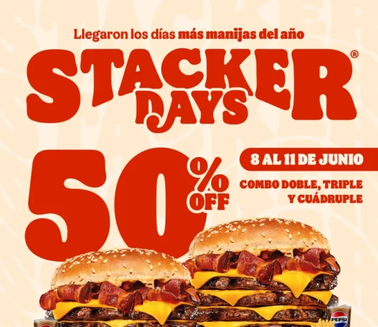 Burger King Argentina celebra los Stacker Days con combos a mitad de precio