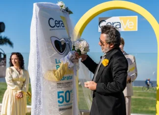 Pablo Granados dijo “Sí, quiero” en un casamiento a puro humor y dress code amarillo