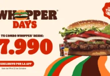 Burger King celebra los Whopper Days con 50% de descuento en su icónica hamburguesa