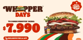 Burger King celebra los Whopper Days con 50% de descuento en su icónica hamburguesa